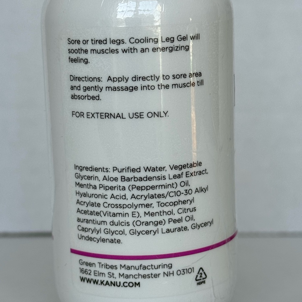 NWT Kanu Mother Cooling Leg Gel 4.2 oz Soothing Pregnancy Lotion Pain Relief - Picture 3 of 4